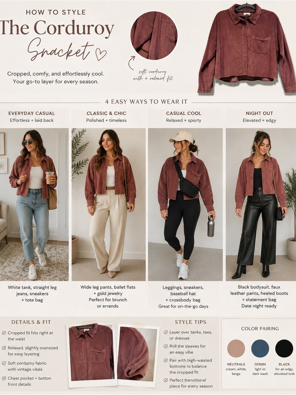 American Eagle Outfitters Corduroy Shacket